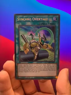 Synchro Overtake | DAMA-EN067 | Secret Rare | 1st Ed | Dawn of Majesty | YuGiOh - Image 1