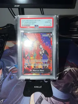 2025 ONE PIECE OP13-CARRYING ON HIS WILL ALTERNATE ART ST. MARCUS MARS PSA 10 - Image 1