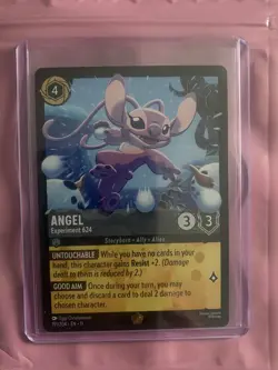 Disney Lorcana TCG Winterspell Angel Experiment 624 Legendary Non Foil 191/204 - Image 2