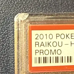 2010 Pokemon Heartgold & Soulsilver Raikou Holo HGSS19 Black Star Promo PSA 8 - Image 2