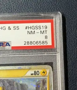 2010 Pokemon Heartgold & Soulsilver Raikou Holo HGSS19 Black Star Promo PSA 8 - Image 5