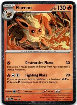Flareon - (Cosmos Holo) Promo SV: Scarlet & Violet Promo Cards 167 NM - Image 1