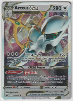 Arceus VSTAR - (Metal Card) 123/172 Miscellaneous Cards & Products Holo - Image 1