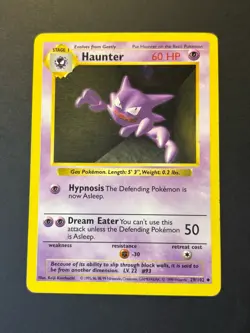 Pokemon TCG Haunter Base Set 29/102 Pokemon Trading Card TCG MP - Image 1