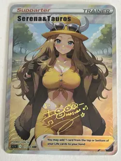 SERENA Trainers Trainer Holographic Goddess Custom Art Anime Collectible Card - Image 1
