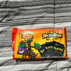 Pokemon Trick or Trade Booster Bundle 35 Packs 120 Cards Gengar Pikachu - Image 1