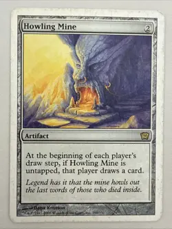 Howling Mine x1 MTG 9th Ninth Edition 1x Magic Good Heavy Play HP - Image 1