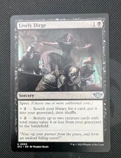 MTG OTJ Uncommon LIVELY DIRGE NM - Image 1