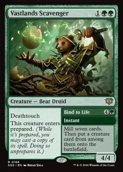 Vastlands Scavenger // Bind to Life - Foil SOS NM MTG - Image 1
