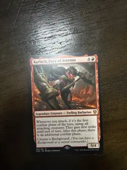 Karlach, Fury of Avernus #186 Magic Commander Legend Battle for Baldur's Gate NM - Image 1