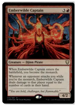 MTG Foil Emberwilde Captain - Commander Legends Moderately Played English - Image 1