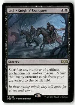 Lich-Knights' Conquest 96 Rare Wilds of Eldraine Magic: The Gathering Near Mint - Image 1