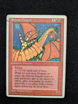Magic: The Gathering - 4th Edition - SHIVAN DRAGON - Moderately Played - Image 1