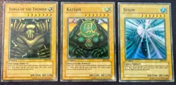 YUGIOH SANGA SUIJIN KAZEJIN SUPER FADED 1ST EDITION MRD-025-026-027 INK ERROR NM - Image 1