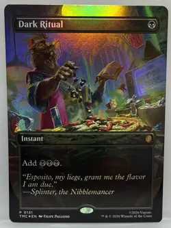 TCG Magic The Gathering Teenage Mutant Ninja Turtles Dark Ritual Splinter - Foil - Image 1