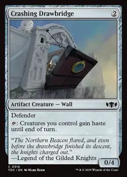 MTG Commander TDM C Crashing Drawbridge #0316 - Image 1