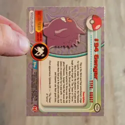 Rainbow Holofoil Gengar, Haunter & Gastly Topps Series 2 Pokemon Card Trio - Image 3