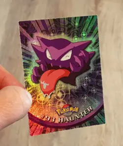 Rainbow Holofoil Gengar, Haunter & Gastly Topps Series 2 Pokemon Card Trio - Image 4