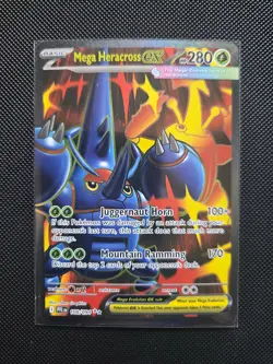 Mega Heracross ex 108/094 Ultra Rare Phantasmal Flames Pokemon TCG - Image 1
