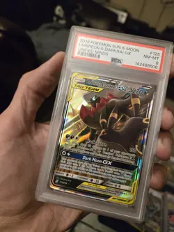 PSA 8 2019 Pokemon Sun & Moon Unified Minds UMBREON & Darkrai GX #125 Tag Team - Image 3