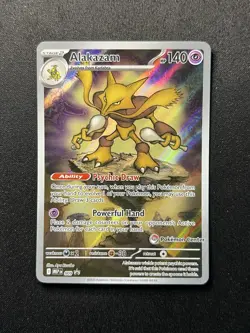 Pokemon TCG Alakazam MEP 009 Pokemon Center Stamped Mega Evolution Promo NM/Mint - Image 1