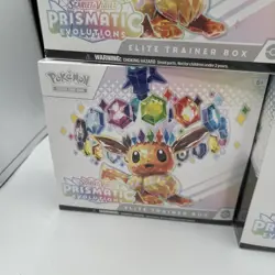 LOT OF 4 Pokemon Prismatic Evolutions Elite Trainer Boxes New Sealed - Image 3