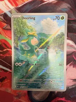 Pokemon TCG Deerling 091/086 Sv: White Flare Illustration Rare Holo Full Art ENG - Image 1