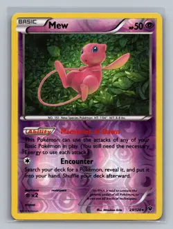 Mew 29/124 Holo Rare Fates Collide Pokemon Reverse Holo NM - Image 1