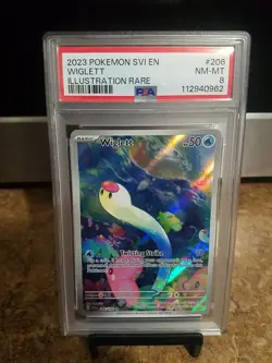 2023 Pokemon Svi En Wiglett Illustration Rare Psa 8 - Image 2