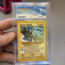 Pokemon TCG Shining Raichu Neo Destiny Secret Rare Ace 9 - Image 1