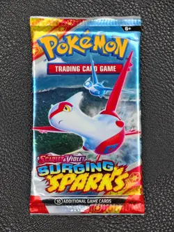 Pokemon Scarlet & Violet SURGING SPARKS x1 Booster Pack - SEALED - Image 1