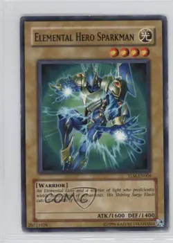 Elemental HERO Sparkman YuGiOh The Lost Millenium #TLM-EN004 2005 READ - Image 1