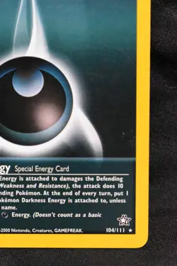 Darkness Energy 1st Edition 104/111 NM Neo Genesis Regular Pokemon TCG Near Mint - Image 4