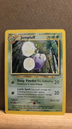 Jumpluff Neo Genesis 7/111 Rare unlimited Holo DMG - ungraded Pokemon Card - Image 1
