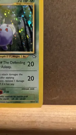 Jumpluff Neo Genesis 7/111 Rare unlimited Holo DMG - ungraded Pokemon Card - Image 5