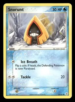 Snorunt - 73/101 - Common - Hidden Legends - Pokemon Card - LP - Image 1