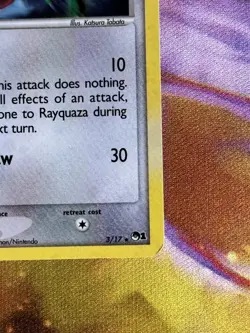 Pokemon TCG Rayquaza Pop Series 1 Holo Rare Card 3/17 - Image 5