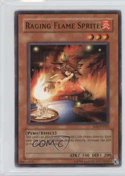 Raging Flame Sprite Unlimited YuGiOh Rise of Destiny #RDS-EN020 2004 READ - Image 1