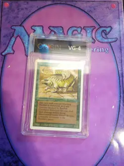 Thicket Basilisk MTG Magic The Gathering Revised Ed Graded VG 4 Vintage Card - Image 2