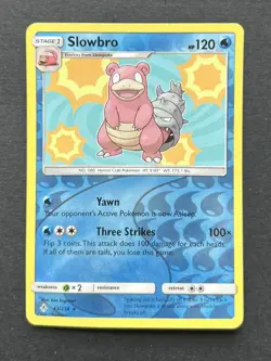 Pokemon Card Slowbro Unbroken Bonds Reverse Holo Rare 43/214 MP - Image 1