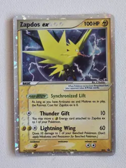 Zapdos ex Black Star Promo Holo 033 2005 LP Window Tin Pokemon Card - Image 1