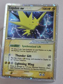 Zapdos ex Black Star Promo Holo 033 2005 LP Window Tin Pokemon Card - Image 3