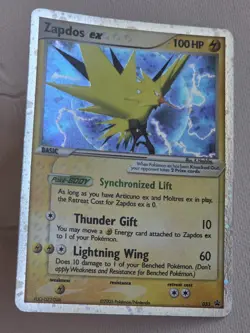 Zapdos ex Black Star Promo Holo 033 2005 LP Window Tin Pokemon Card - Image 4