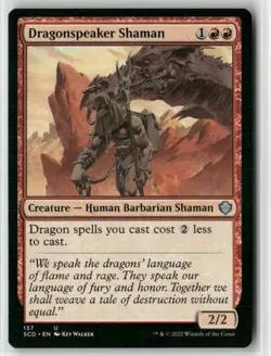 Dragonspeaker Shaman 137 UC Starter Commander Decks NM Magic: The Gathering - Image 1