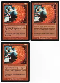 Molten Influence x3 3x 2001 Odyssey Red Rare Instant MTG NM AZ1 - Image 1