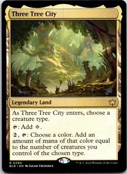 Three Tree City 260 Rare Bloomburrow Magic: The Gathering Near Mint - Image 1