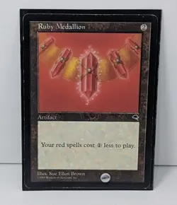 Ruby Medallion - Magic The Gathering MTG - Tempest! - Image 1