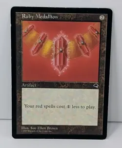 Ruby Medallion - Magic The Gathering MTG - Tempest! - Image 2
