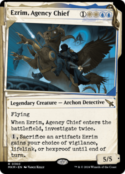 Ezrim, Agency Chief (Showcase) [Murders at Karlov Manor] Magic MTG - Image 1