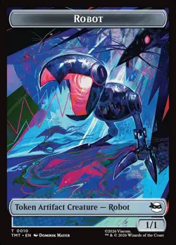 Robot (10) – Teenage Mutant Ninja Turtles Tokens TTMT – MTG Magic the Gathering - Image 1